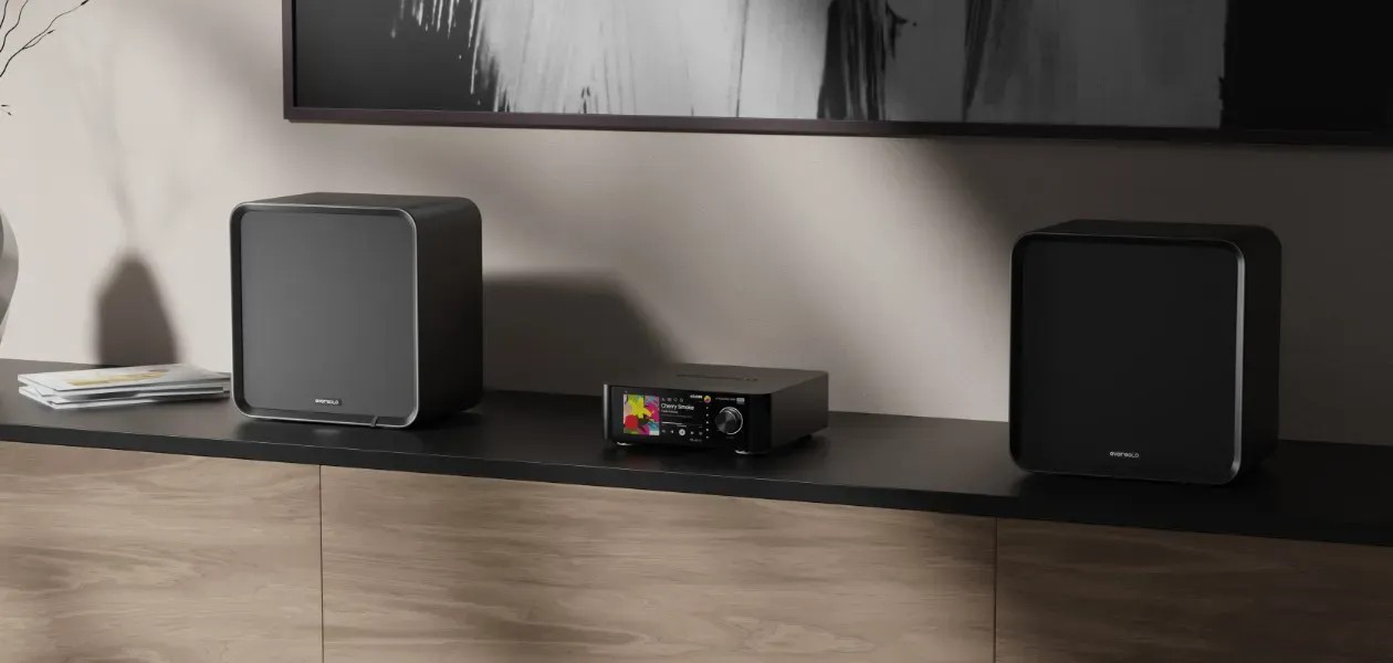 Eversolo SE100 – dettaglio cabinet e finitura PU Starry Black Matte