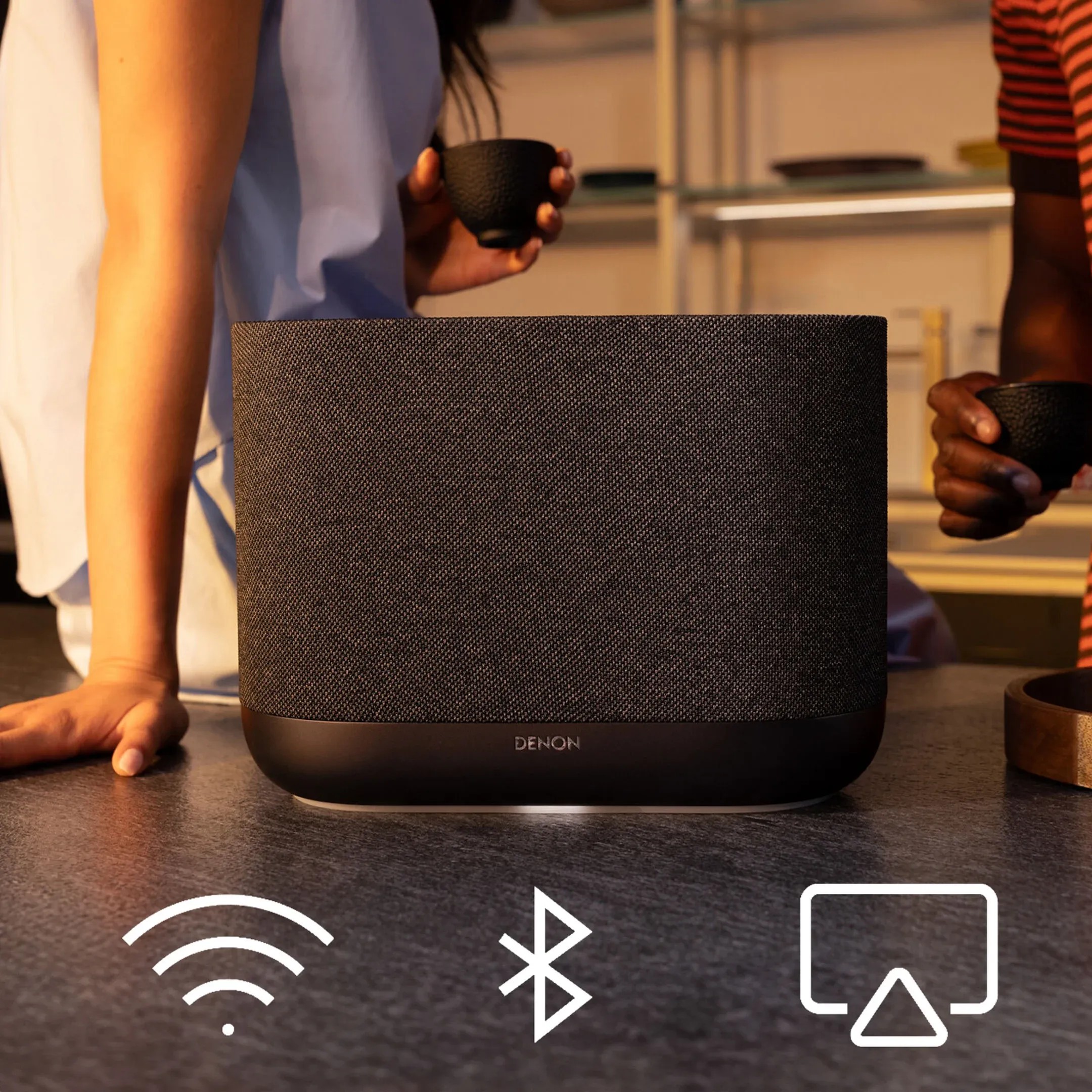 Denon Home 400 – driver upfiring rivolti verso l'alto, dettaglio