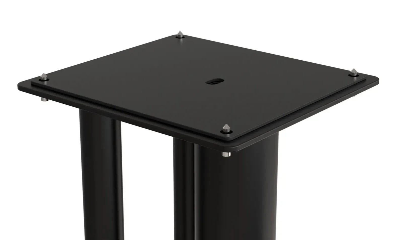 Norstone Stylum MAX – coppia di stand massicci da pavimento con triplo palo in finitura nera satinata