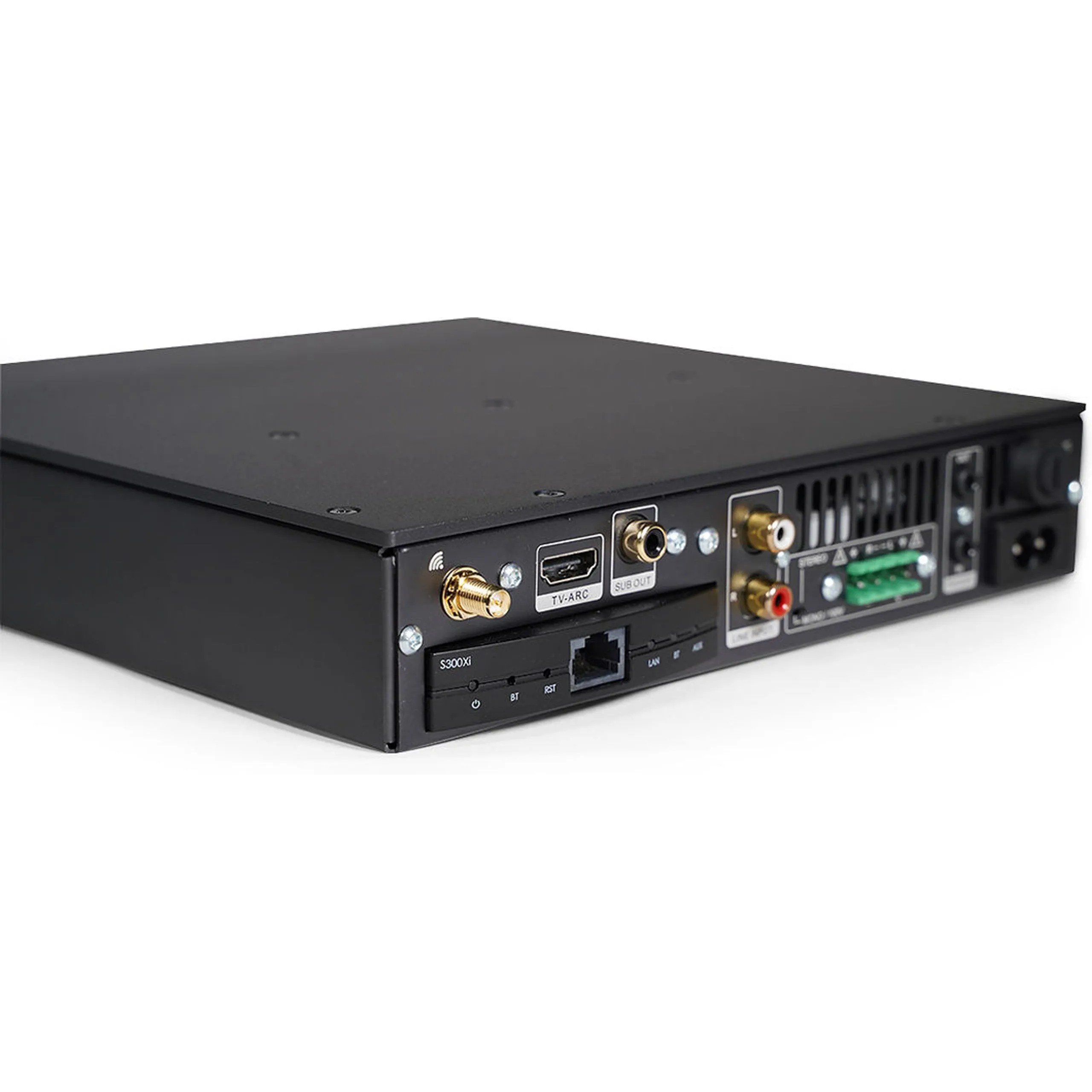 Elipson Connect 2130 Xi – pannello posteriore con HDMI ARC, RCA, subwoofer out e connessioni di rete