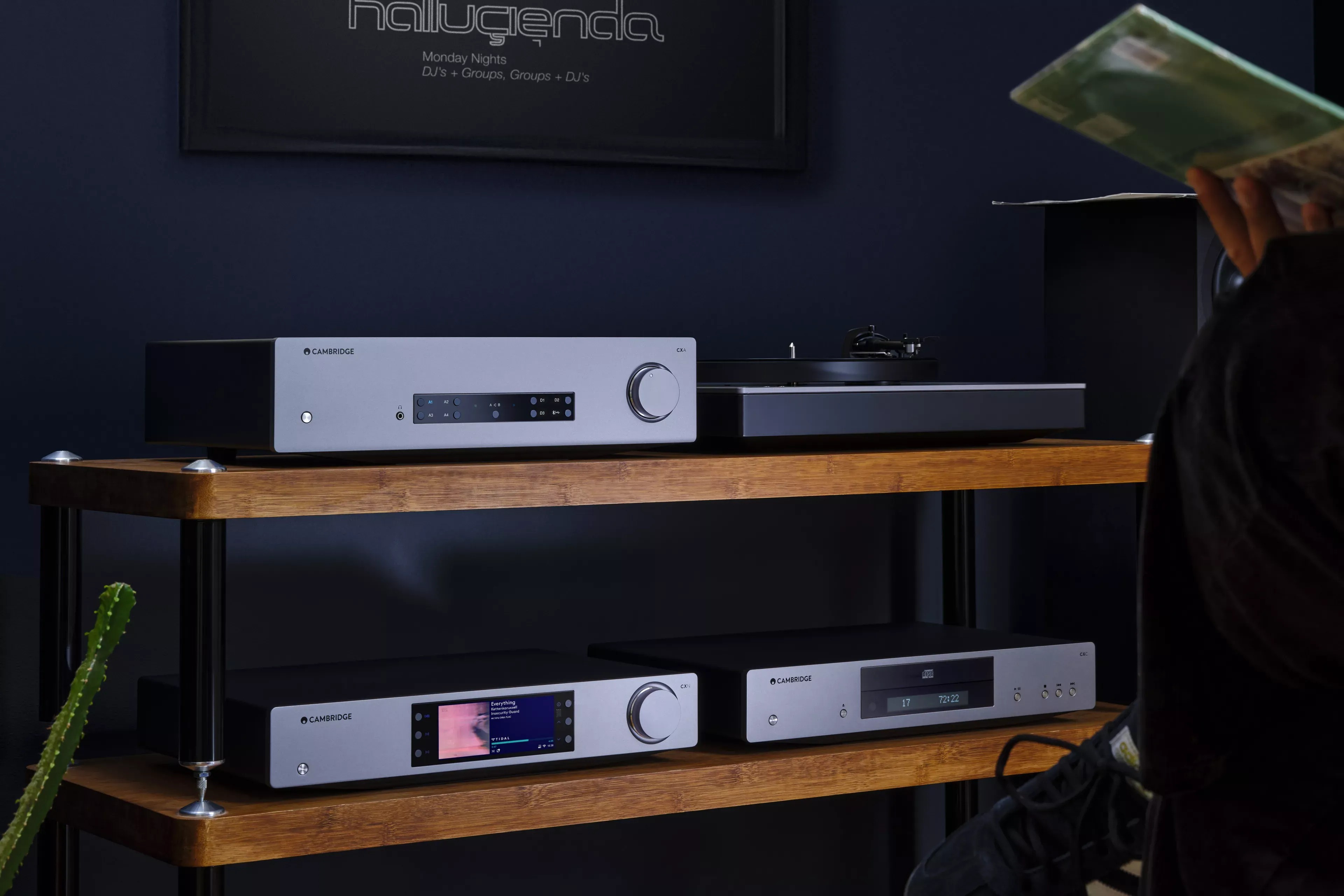 Cambridge Audio CXA81 Mk II – amplificatore integrato stereo, pannello frontale in Grigio Lunare