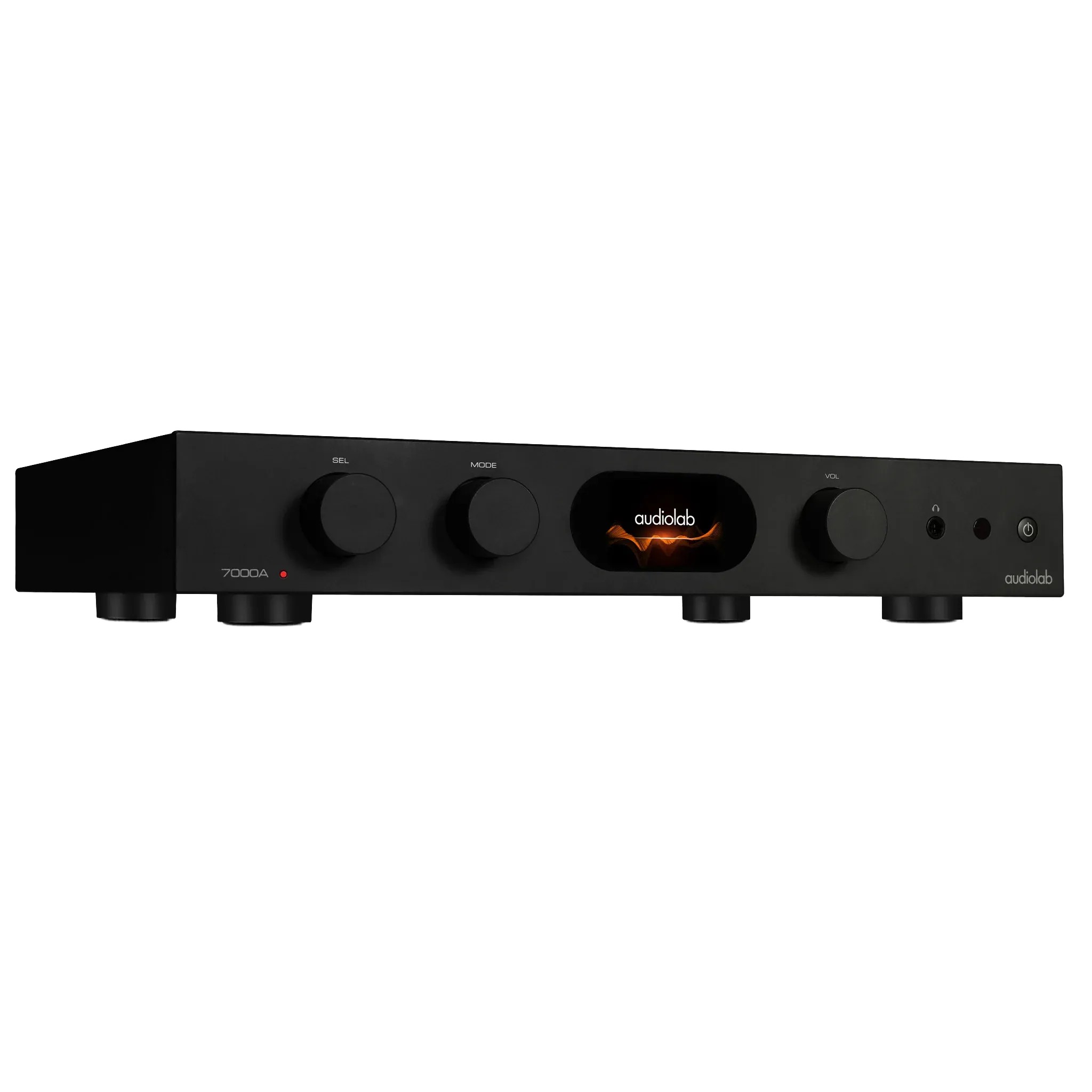 Audiolab 7000A nero – display LCD IPS 2,8 pollici con VU meter, pannello frontale