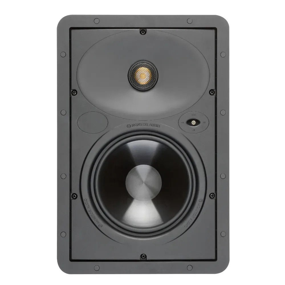 Monitor Audio Basics W165 – tweeter C-CAM Gold Dome 25mm pivotante, dettaglio cupola dorata