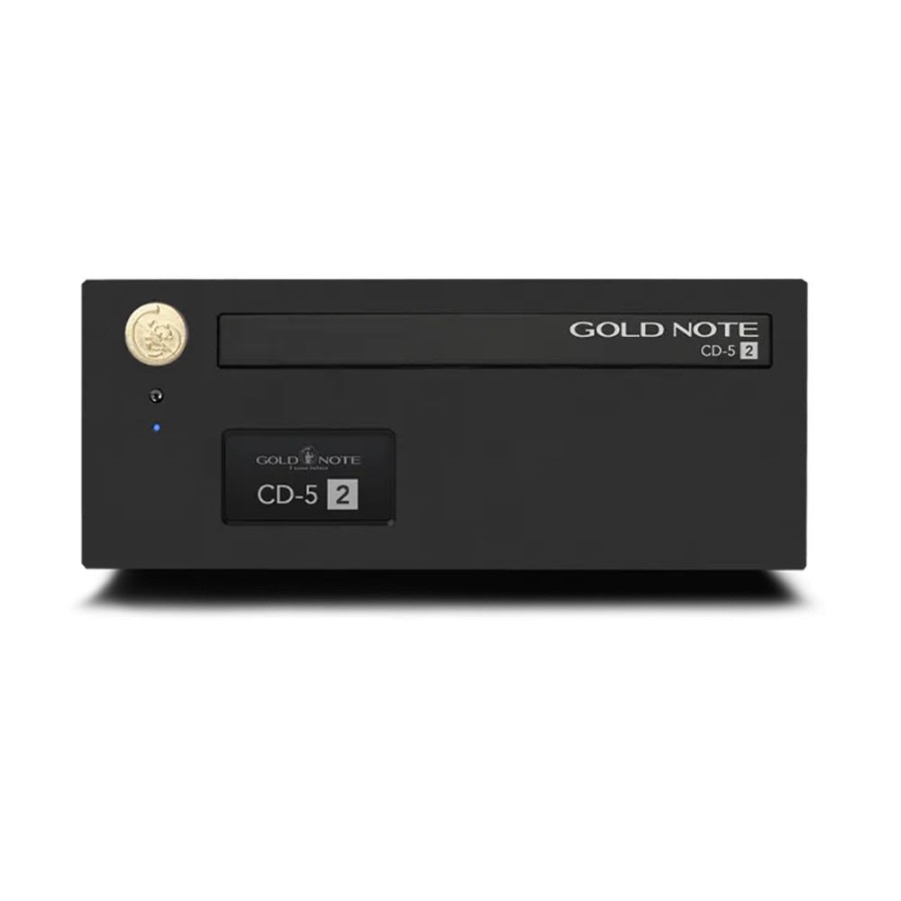 Gold Note CD-5.2 – display touchscreen e pannello frontale, dettaglio controllo volume e comandi