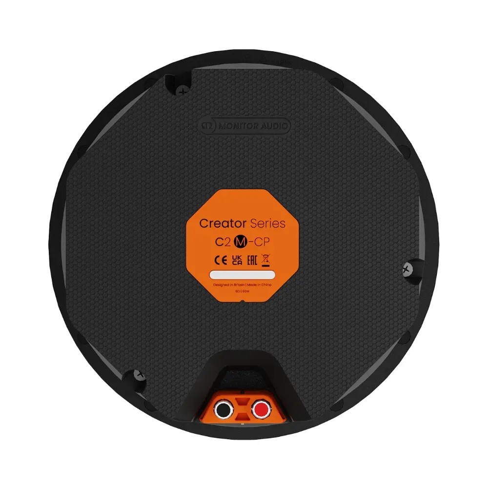 Monitor Audio C2M-CP – driver RST II 178mm e tweeter C-CAM UD Waveguide II, vista frontale senza griglia