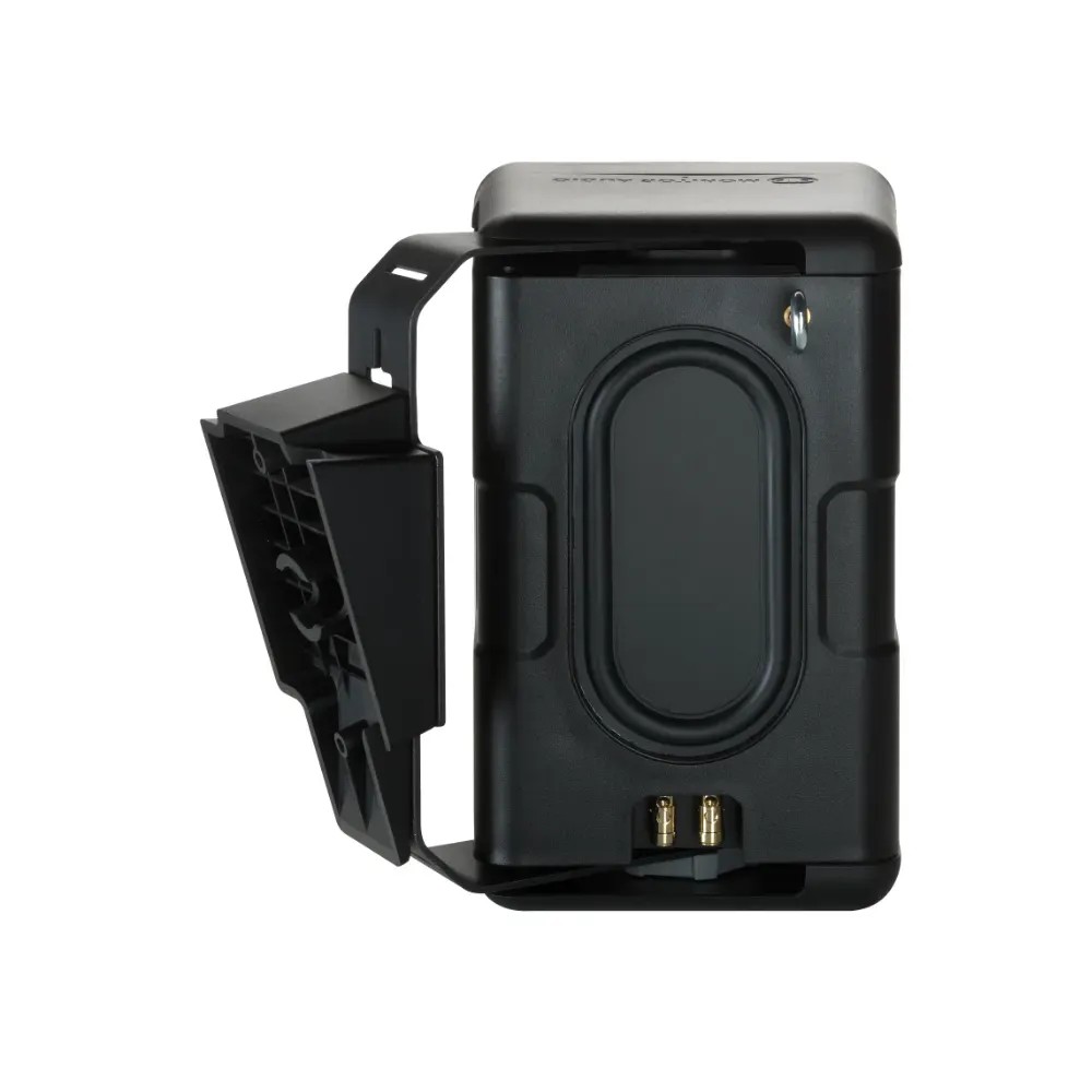 Monitor Audio Climate 50 – griglia in alluminio anti-ruggine, logo M rotazionale, finitura nera