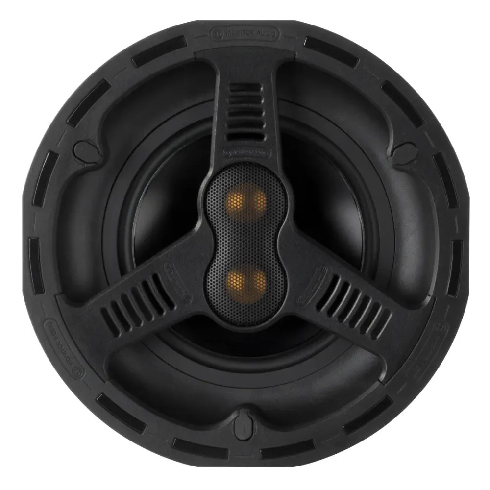 Monitor Audio AWC265-T2 – i 2 tweeter C-CAM Gold Dome 25mm angolati su pannello frontale, dettaglio separazione stereo