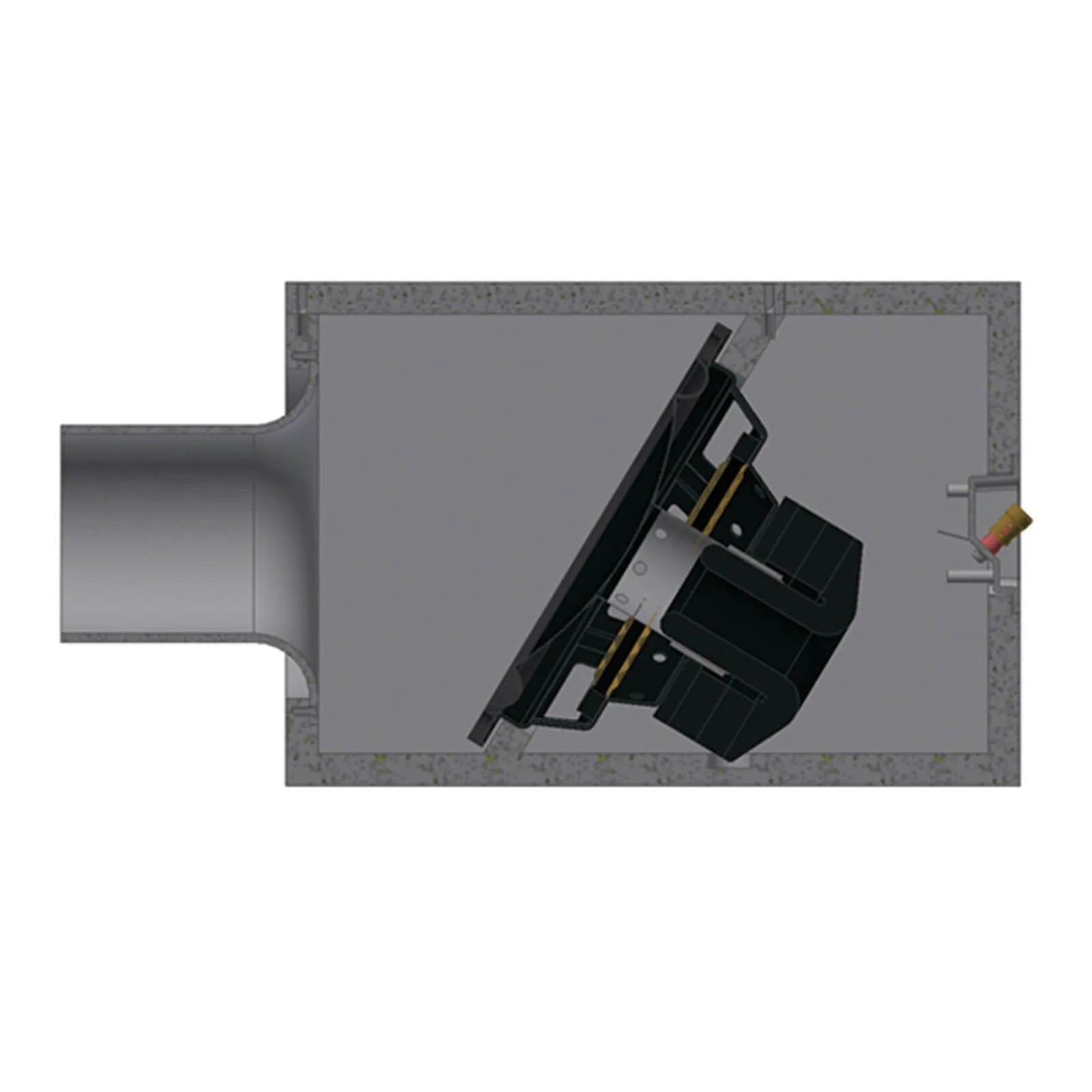 Monitor Audio ICS-8 – installazione in soffitto flush fit accanto a CF230, griglia identica, sistema 2.1 invisibile completo
