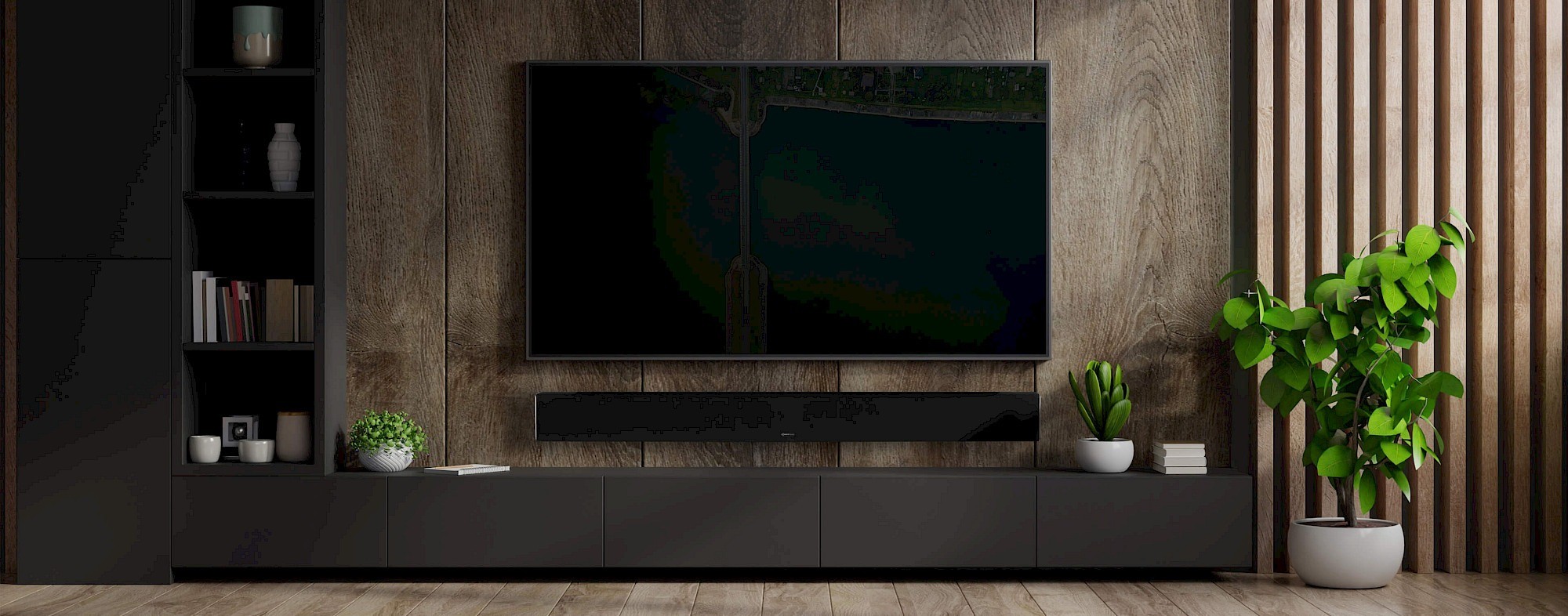 Monitor Audio SB-3 – soundbar passiva per TV oltre 60 pollici, center rinforzato 2× C-CAM 4 pollici e 2× ABR