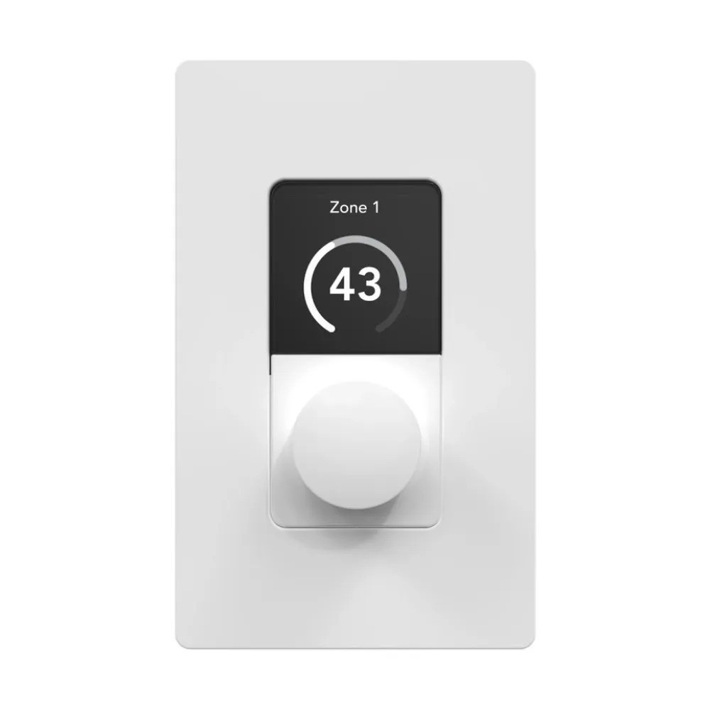 Integra ZC1 – pannello a parete finitura nera installato a parete, sincronizzazione real-time con amplificatori Integra Professional Series