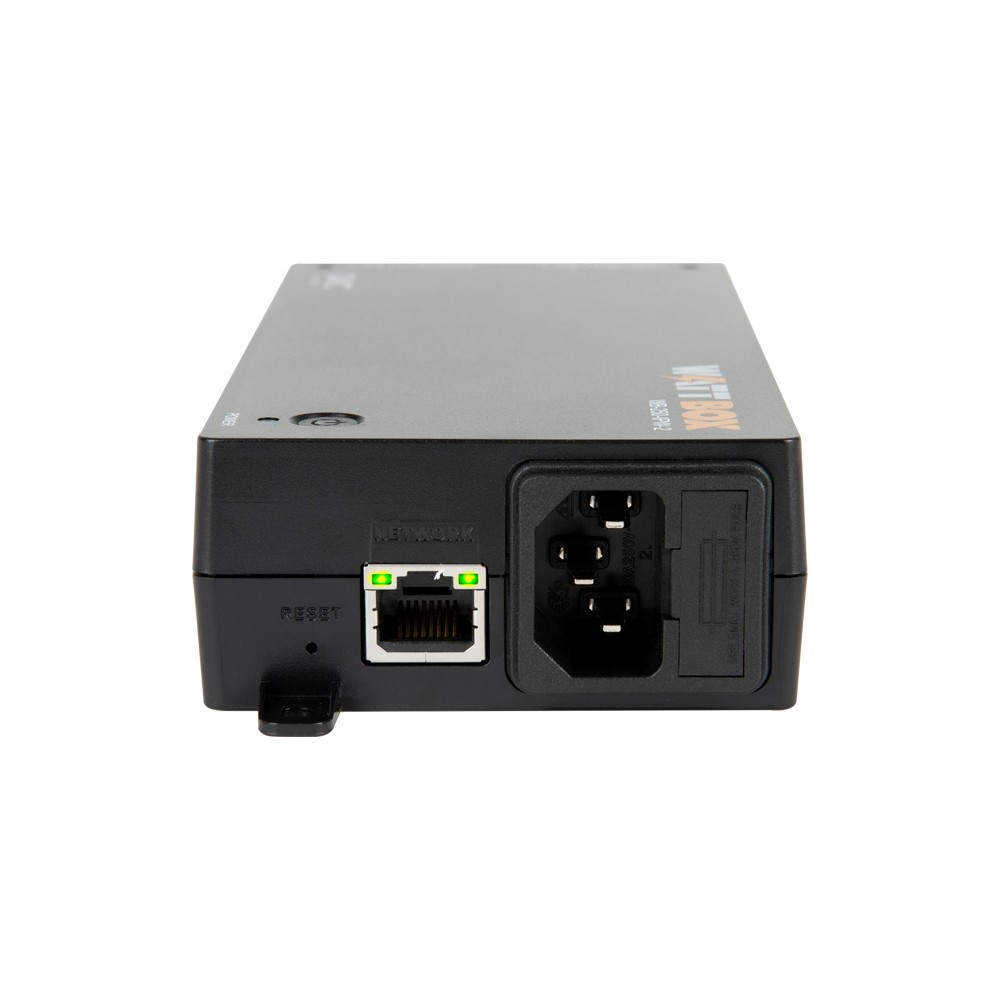 WattBox WB-250I-IPW-2 – schema Self Healing: ping automatico dispositivi, rilevamento blocco, reboot presa VDE, ripristino servizio