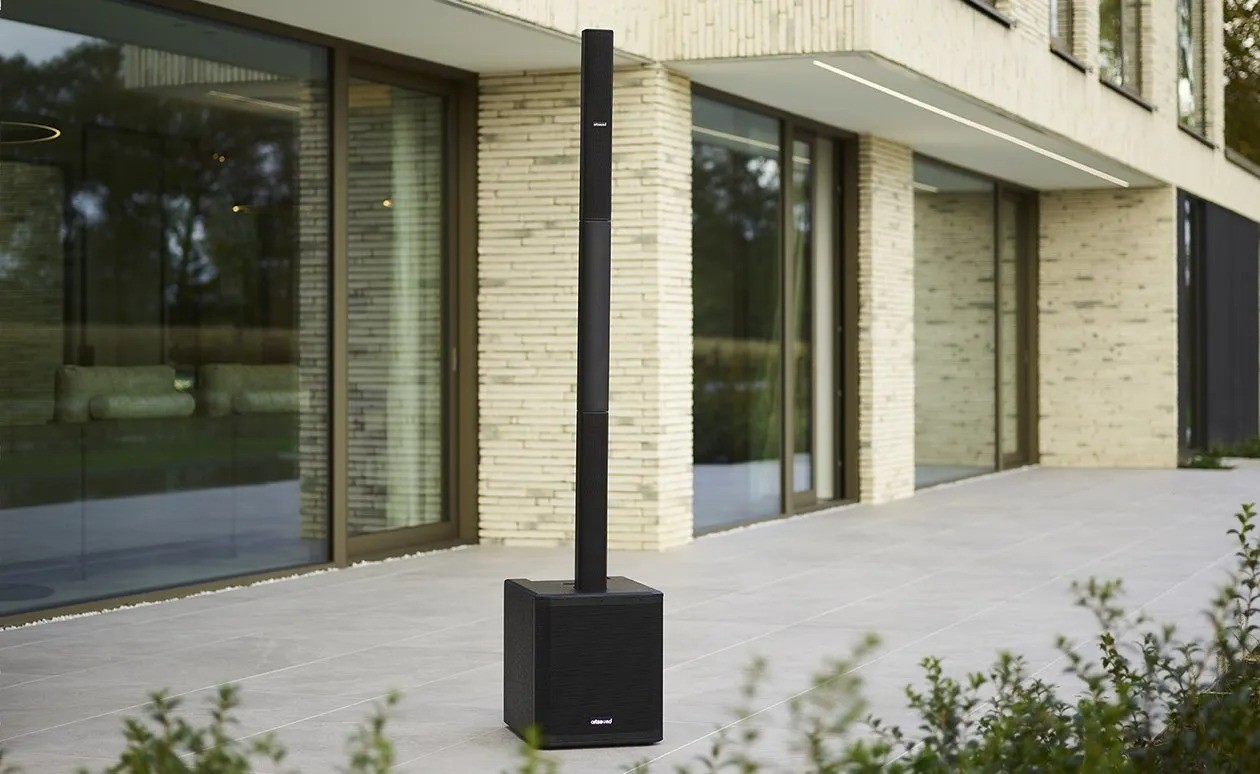 ArtSound PWR12 – sistema attivo a colonna 1500W, colonna snap tower, woofer 12 pollici driver compressione, finitura nera