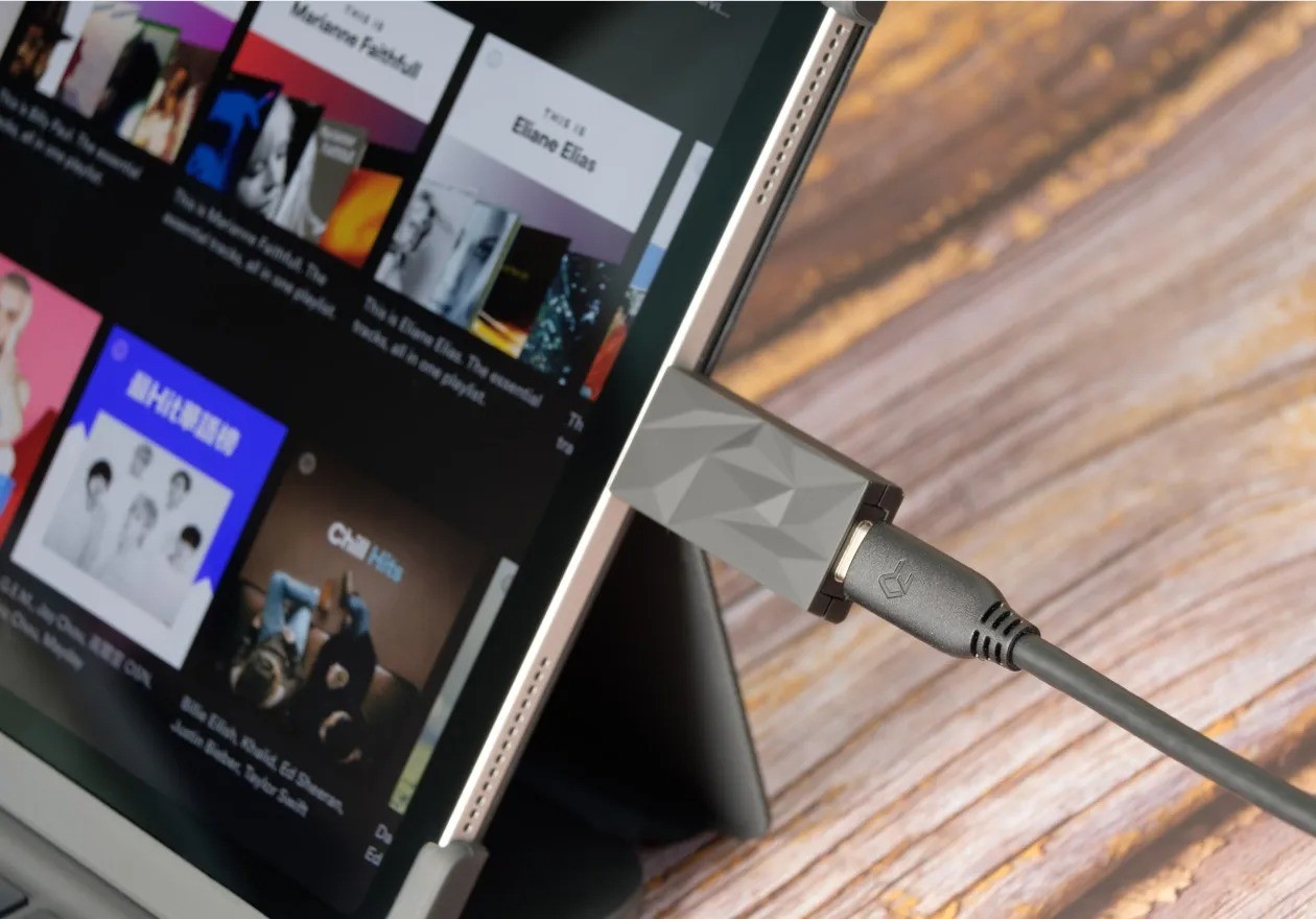 iFi iSilencer Max – filtro USB-C attivo SilentPower, connessione tra PC e DAC, ANC3 REBalance Jitter Elimination, housing alluminio compatto