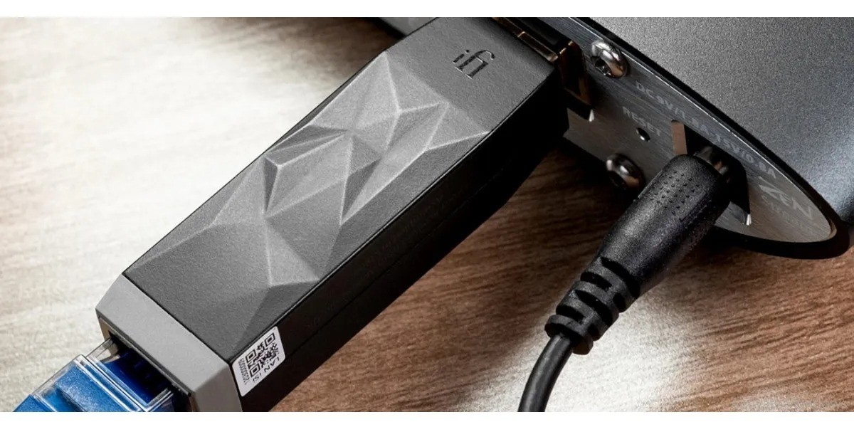 iFi LAN iSilencer – filtro Ethernet RJ45 Gigabit, isolamento galvanico 1500Vrms, zero-jitter buffer, connessione tra router e streamer hi-fi