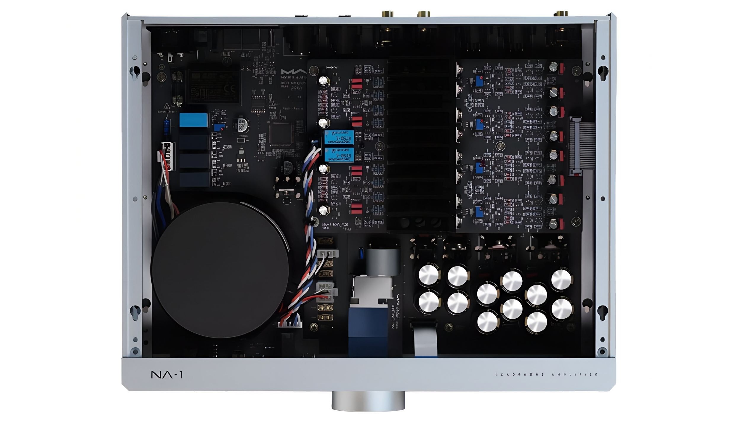 Matrix Audio NA-1 – amplificatore cuffie Class A puro, chassis alluminio CNC 330mm N Series, display frontale, uscite 4.4mm 6.35mm 4-pin XLR, preamplificatore