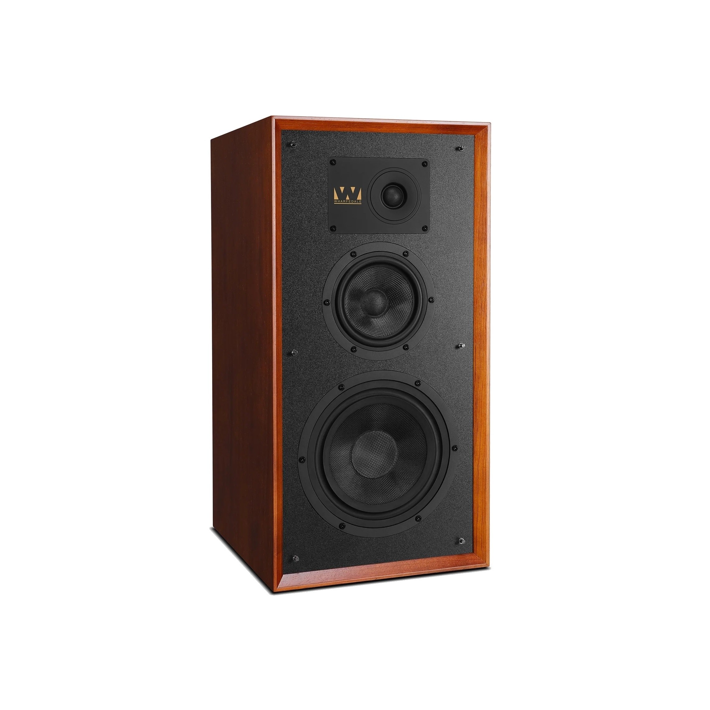 Wharfedale Super Linton – dettaglio tweeter 25mm soft dome fabric weave, coating smorzante, short horn profile rivisitato, front plate per dispersione HF, magnete ceramico