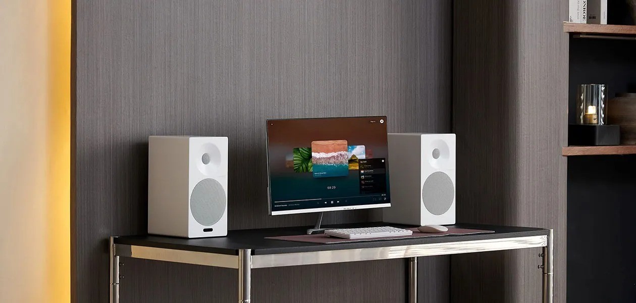 Tangent Spectrum II X5 Active BT – diffusori bookshelf attivi design danese, finitura white, amplificazione Classe D integrata