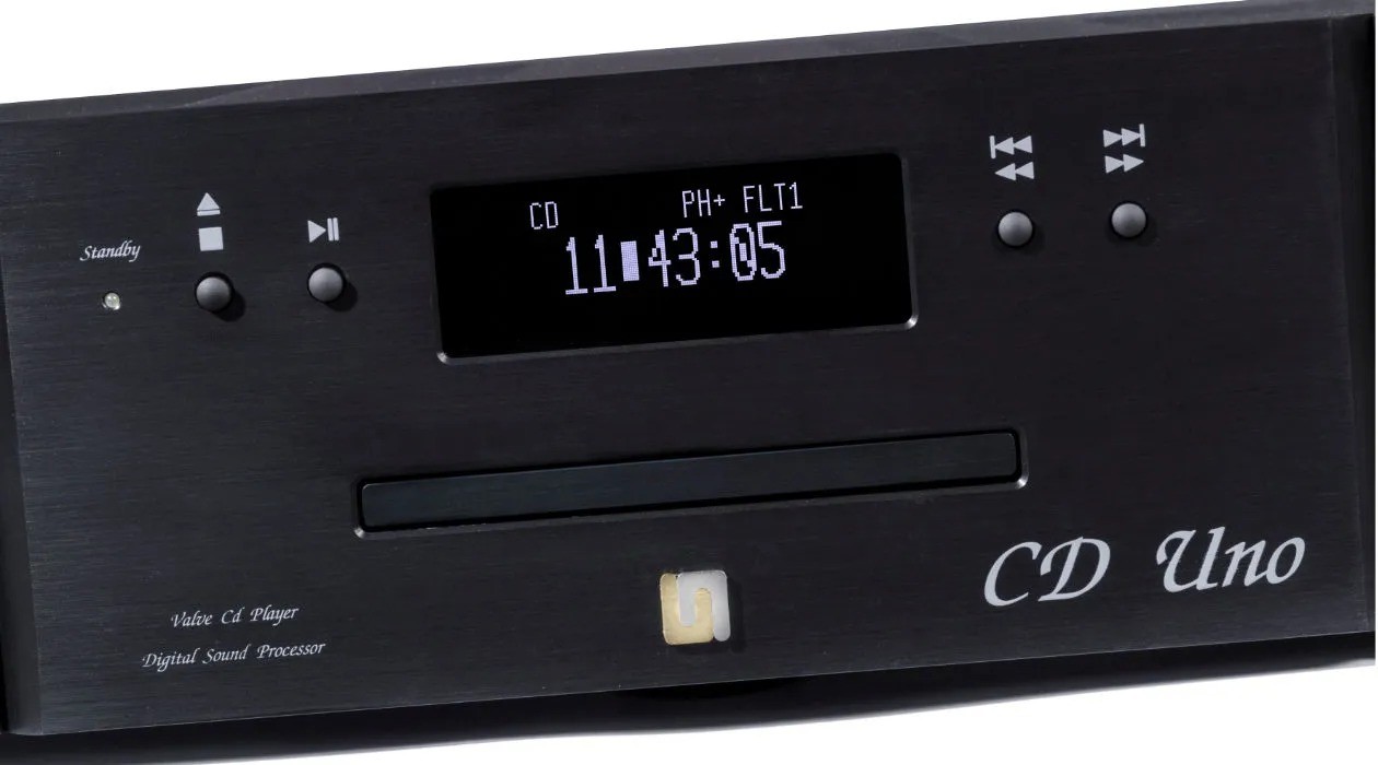 Unison Unico CD Uno – pannello posteriore con ingressi USB, Toslink, uscita S/PDIF e selettore trasporto interno/esterno